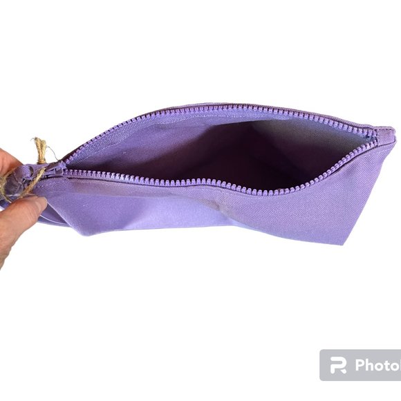 LUSH Kitchen Exclusive Purple Patterned Zipper Cosmetic Pouch - Picture 3 of 6